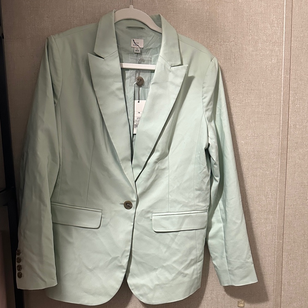 Women’s Mint Green Blazer Size 14